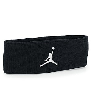 Testeira Nike Jordan Preto Logo Branco