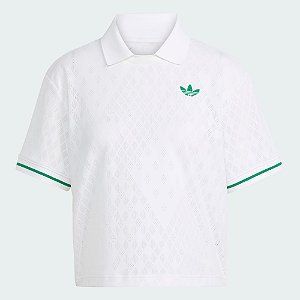 Camiseta Polo Adidas Feminina JM4734 Branca