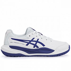 Tênis Asics Infantil Gel-Resolution X GS White/ Dark Cobalt