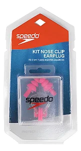 Kit Nose Clip e Earplugs Speedo Rosa