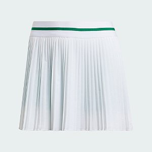Shorts Saia Adidas JM4730 Pleat Skirt Pro Branca/Verde