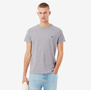 Camiseta Lacoste Masculina TH6709 23 CCA Cinza