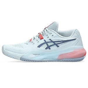 Tênis Asics Gel-Resolution X  Clay Feminino Sky/Grey Blue