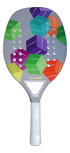 Raquete De Beach Tennis Hyper Cube Colorida