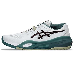 Tênis Asics Masculino Gel-Resolution X White/ Dark Aubergine