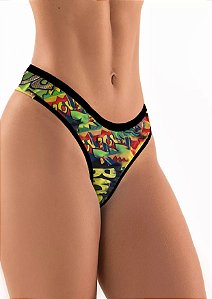 Calcinha Fio Duplo Vibe Bold Beach Colorida