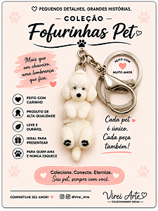 Chaveiro Fofurinhas Pet Poodle