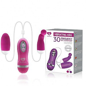 Cápsula Vibratória Dupla com 30 Modos de Vibração - VIBRATING EGG MBQ