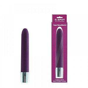 Vibrador personal 14,5cm Superficie aveludada - 10 Vibrações - G-SPOT