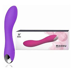 VIBRADOR PONTO G RECARREGAVEL COM 20 VIBRACOES DIBE MADHU IMPRT.