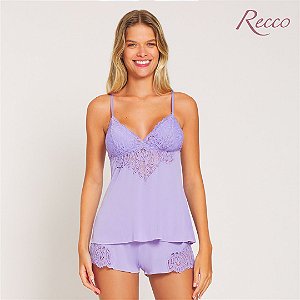 BABYDOLL DE MICROFIBRA COM RENDA - RECCO