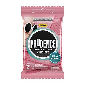 Preservativo Chiclete Com 3 Unidades Prudence