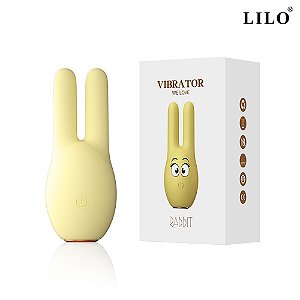 Mini vibrador, em formato de coelho. Com 10 modos de vibração - LILO
