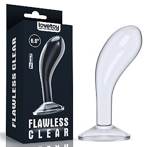 Plug Anal com ventosa - Flawless Clear Prostate Plug - LOVETOY