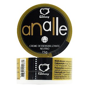 Analle Creme Dessensibilizante Neutro Pote 7,5g Sexy Fantasy
