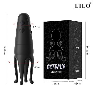 Vibrador Polvo 2 in 1 com 10 modos de vibração - mas e fem - LILO