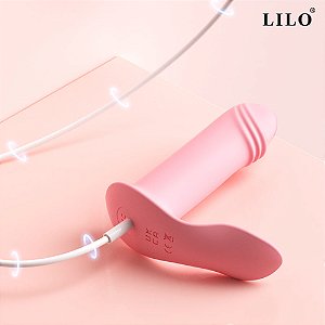 Vibro de calcinha c/ penetração 10 m. de vibração, APP - LILO - ES063