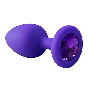 Plug Anal em Silicone Coração - Tamanho P