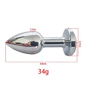 Plug anal Alumínio - tamanho PP - VIPMIX PL000B