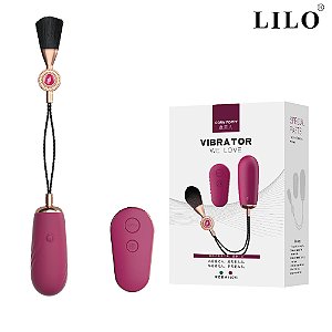 Vibrador capsula com pincel e controle - LILO - OV42B