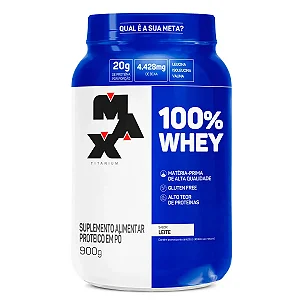 100% WHEY PROTEIN 900G - MAX TITANIUM