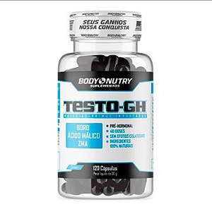 Testo Gh Testosterona 120 Cápsulas - Pré Hormonal -  Body Nutry