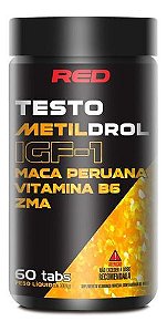 Precursor De Testosterona Testo Metildrol IGF-1 60 Tabletes - Red Series