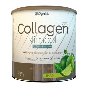 COLLAGEN SLIMCOL 300g - Colágeno Verisol + Ácido Hialuronico - Dynlab