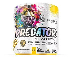 Pré-treino wild Predator Day 300g - Leader Nutrition