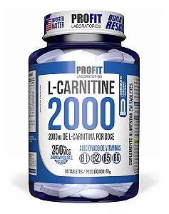 L-carnitina 2000 Queimador Gordura 60 Tabletes ou 120 Tabletes - ProFit