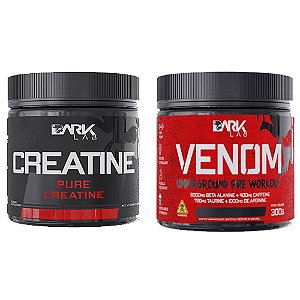 Creatine Pure Creatina Pura 300g + Venom Underground Pre Workout 300g - Dark Lab