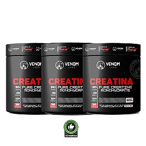 Combo 3X Creatina 100% Pura 300g – Venom Labs