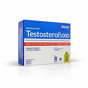 Testosterol 1000 - Fórmula Masculina - 30 comprimidos - Inove Nutrition