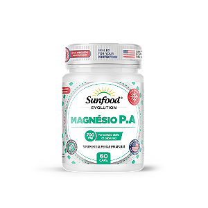 MAGNÉSIO P.A 700MG 60 CAPSULAS SUNFOOD EVOLUTION
