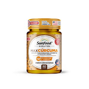 MAX CÚRCUMA 1.000MG 60 CAPSULAS SUNFOOD EVOLUTION