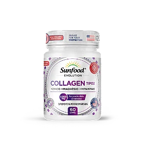 COLLAGEN TIPO 2 1.000MG 60 CAPSULAS SUNFOOD EVOLUTION