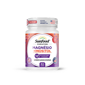 Magnésio + Inositol 1000mg 60 Cápsulas Sunfood Evolution