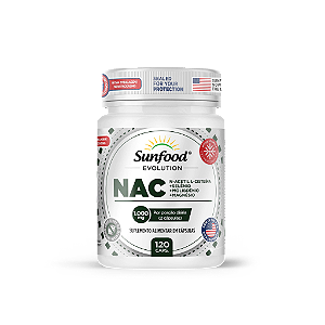 NAC 1000mg 120 Cápsulas Sunfood Evolution