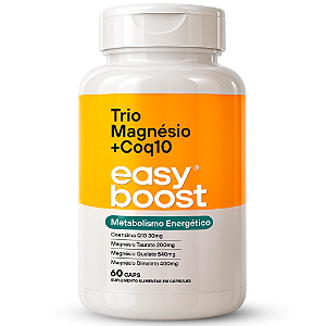 Trio Magnésio + Q10 60 Caps - Easy Boost