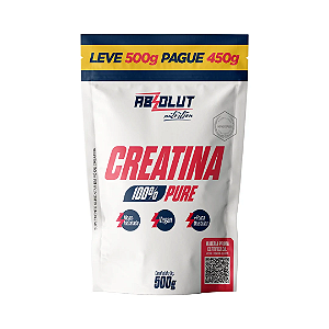 Creatina 100% Pure Pouch – Leve 500g pague 450g - Absolut Nutrition