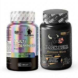 Black Bull - Maximum Blend 120 Cápsulas + Multivitaminico 60 Cápsulas - HPX Form