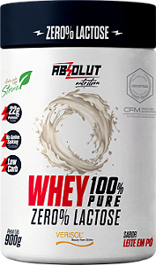 Whey 100% Zero Lactose - 900g Leite em Pó - Absolut