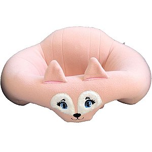 Almofada De Apoio Assento Puff Bebê Sentar Salmão Raposinha
