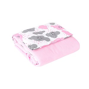 Trocador Portátil Plastificado Arco Iris Rosa 1 Peça