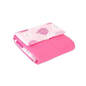 Trocador Portátil Plastificado Balone Rosa 1Peça
