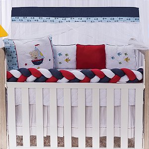 Kit Berço Encanto Marinho Ted 12 Peças