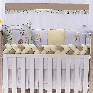 Kit Berço Encanto Amiguinhos Verde 12 Peças