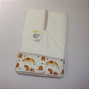 Toalha de Banho Infantil com Capuz com Nome