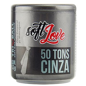 SOFT BALL TRIBALL 50 TONS DE CINZA 12G 03 UNIDADES SOFT LOVE