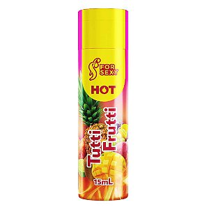 GEL HOT BEIJÁVEL  TUTTI FRUTTI PARA MASSAGEM 15ML FOR SEXY
